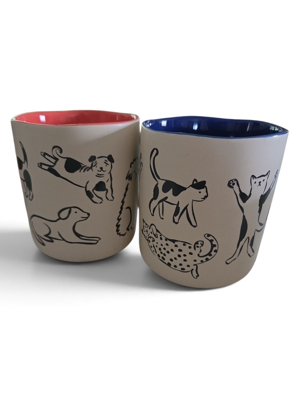 Cat Person & Dog Person Ceramic Mug Set